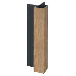 Keralit Uitwendig hoekprofiel 32x32 mm - Natuur eiken