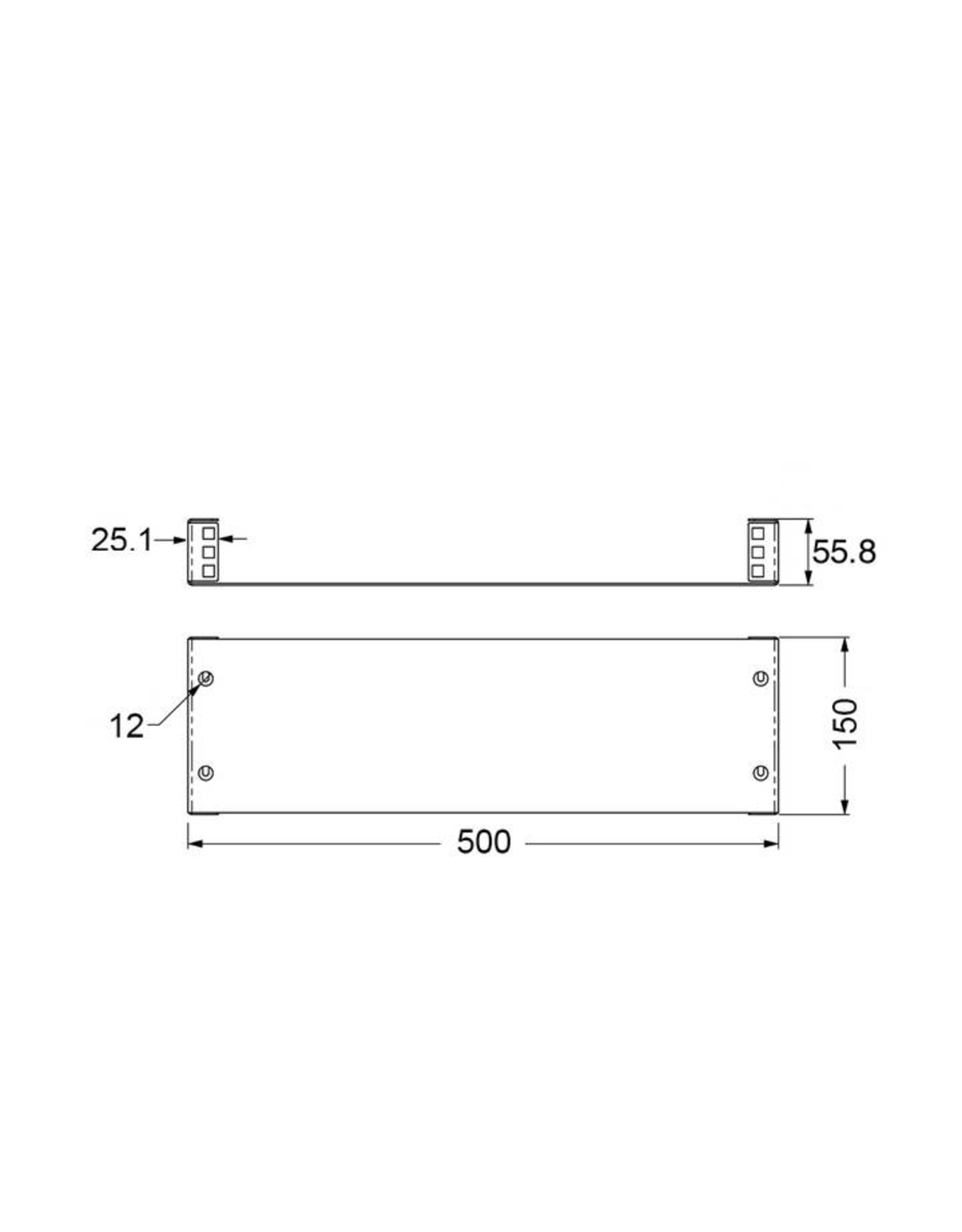 Penn Elcom Penn Elcom 1U box for table or wallmounting