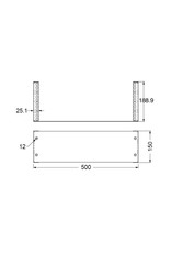 Penn Elcom Penn Elcom 4U box for table or wallmounting
