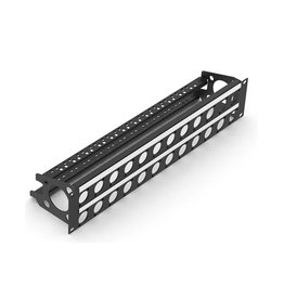 Penn Elcom Punched rack panel, 32 holes Neutrik D, MDLX-series