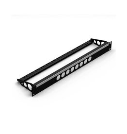 Penn Elcom Punched rack panel, 8 holes Neutrik D, MDLX-series