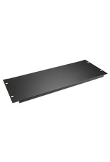 Penn Elcom Penn Elcom plain rack panel, steel, flanged, 4U, black