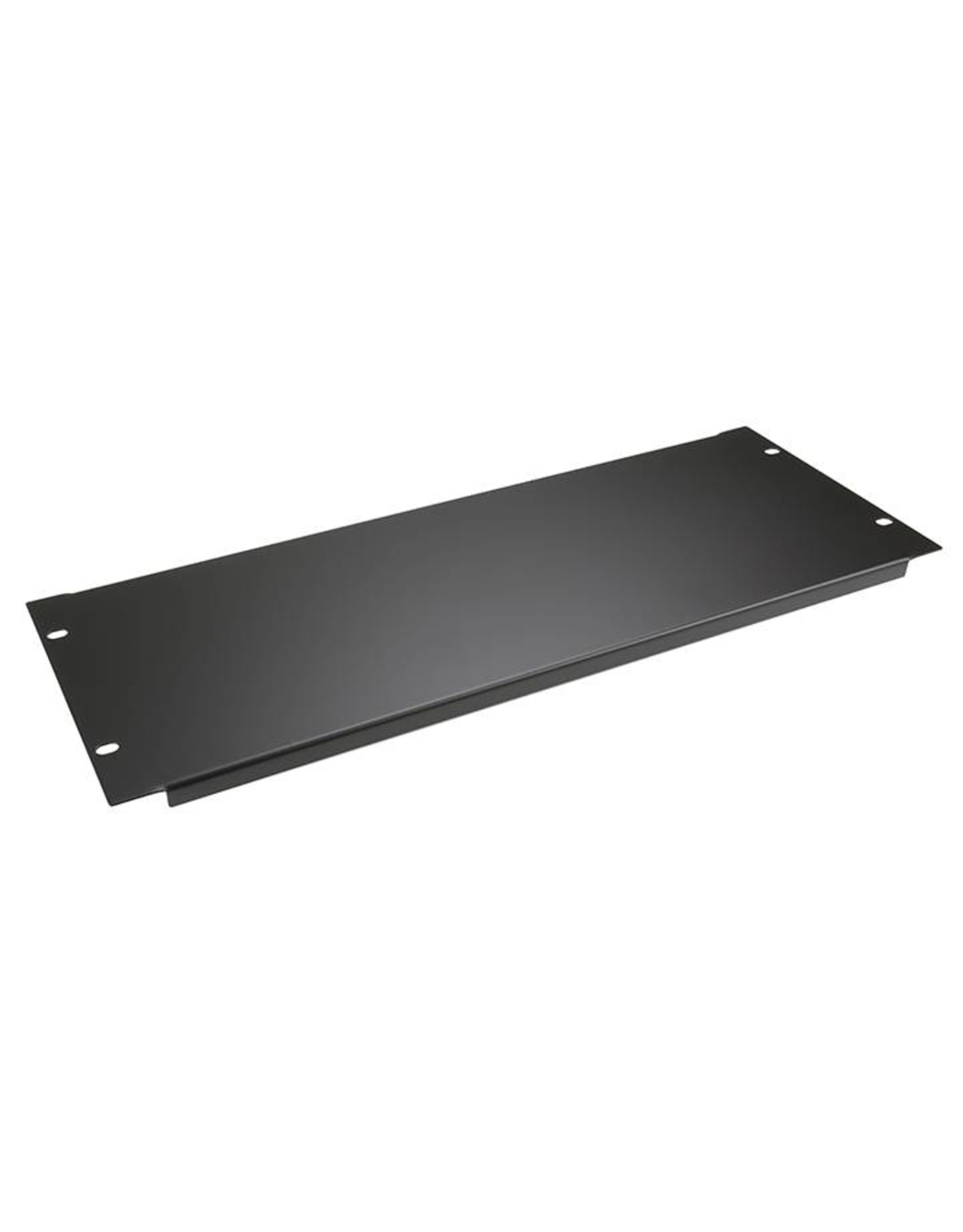 Penn Elcom Penn Elcom plain rack panel, steel, flanged, 4U, black