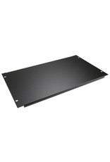 Penn Elcom Penn Elcom plain rack panel, steel, flanged, 6U, black