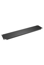 Penn Elcom Penn Elcom plain rack panel, steel, flanged, 2U, black