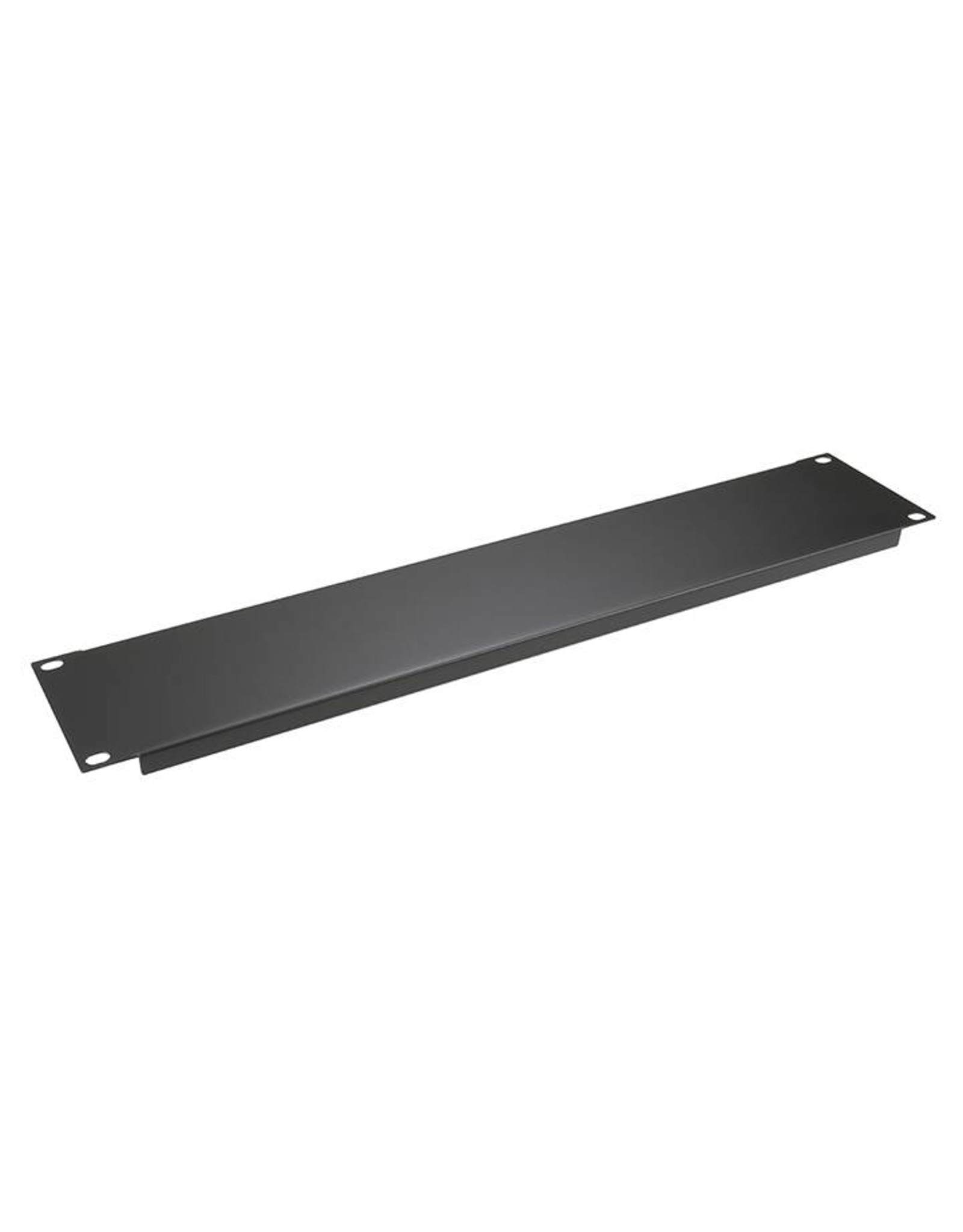 Penn Elcom Penn Elcom plain rack panel, steel, flanged, 2U, black