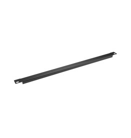 Penn Elcom Plain rack panel, steel, flanged, 0.5U, black