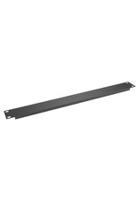 Penn Elcom Penn Elcom plain rack panel, aluminum, flanged, 1U, black