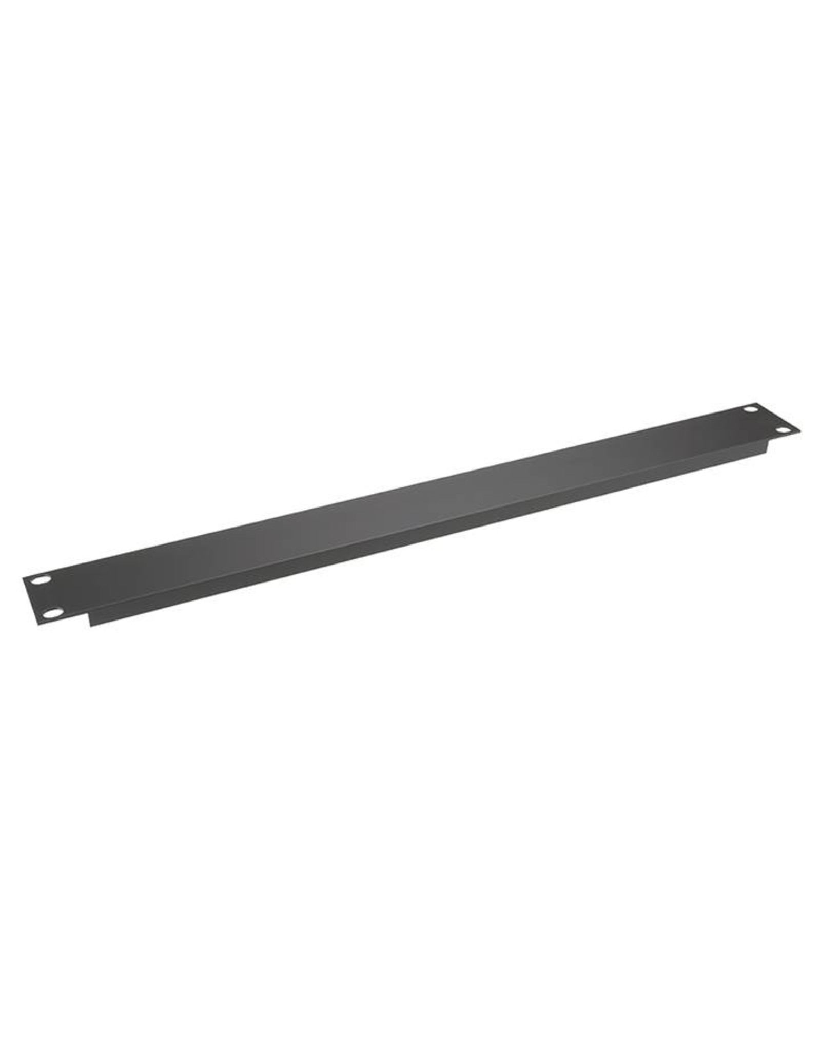 Penn Elcom Penn Elcom plain rack panel, aluminum, flanged, 1U, black