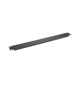 Penn Elcom Plain rack panel, aluminium, flanged, 1U, black
