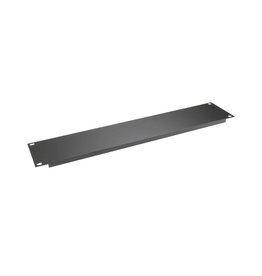 Penn Elcom Plain rack panel, aluminium, flanged, 2U, black