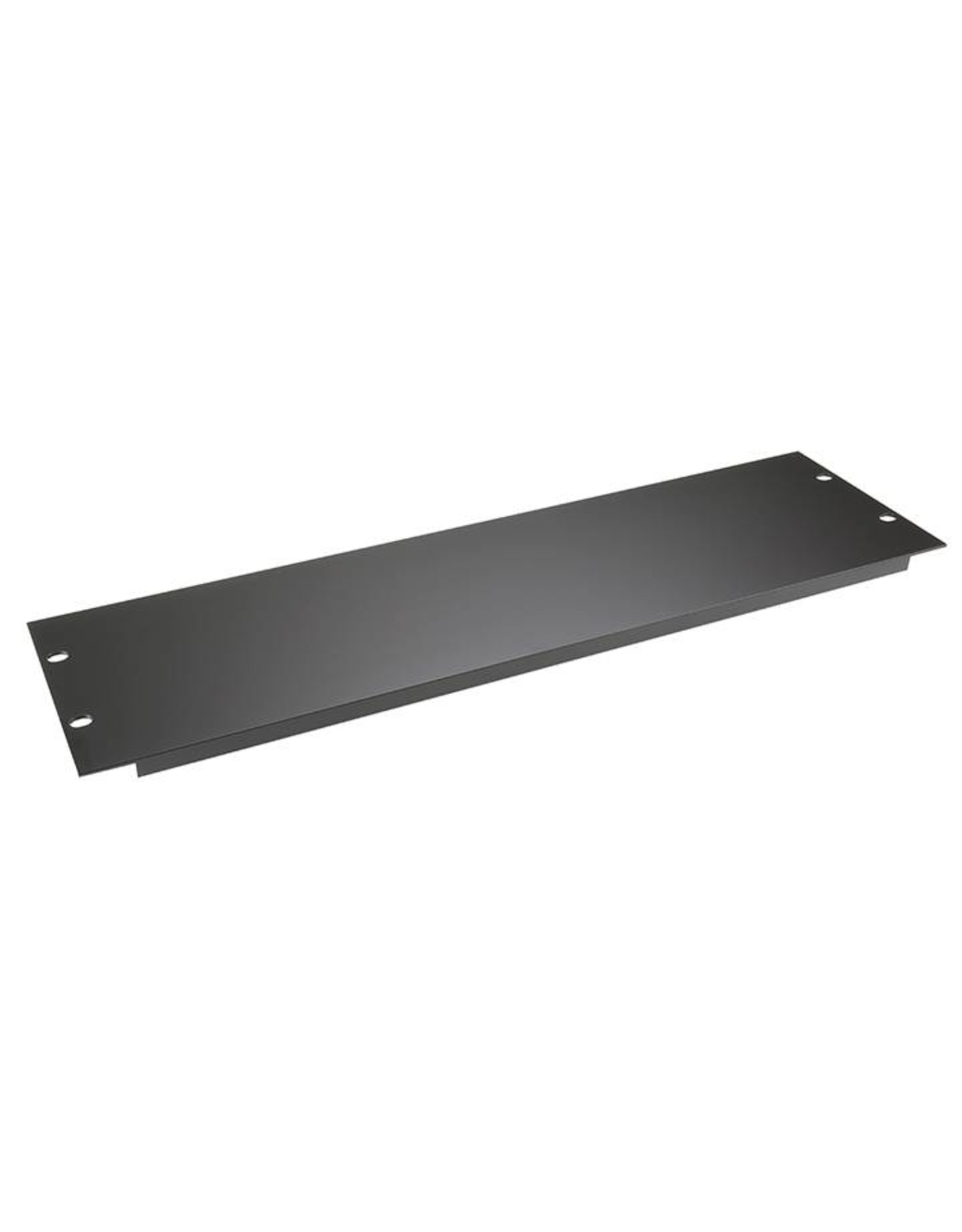 Penn Elcom Penn Elcom plain rack panel, aluminum, flanged, 3U, black