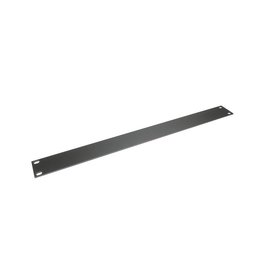 Penn Elcom Plain rack panel, aluminium, flat, 1U, black