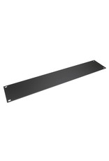 Penn Elcom Penn Elcom plain rack panel, aluminum, flat, 2U, black
