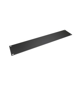 Penn Elcom Plain rack panel, aluminium, flat, 2U, black