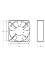 Sunon Penn Elcom low noise cooling fan 240 Volt, 2800 RPM