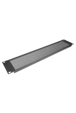 Penn Elcom Penn Elcom flanged steel vented rack panel, 2U