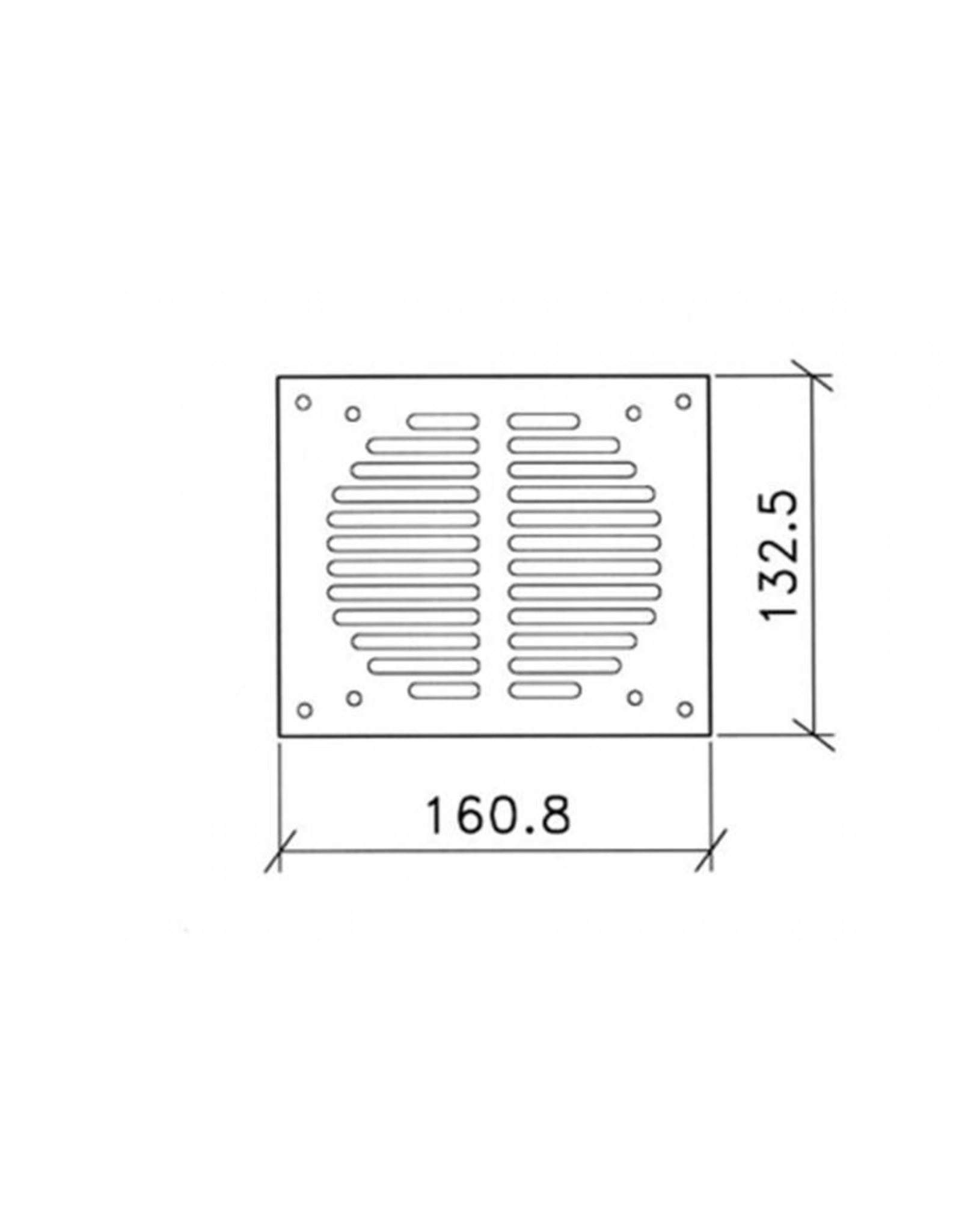 Penn Elcom Penn Elcom single fan grille for 1x fan 120x120mm (RG-6339)