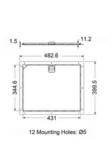 Penn Elcom Penn Elcom service door, 482.6 x 399.5 mm