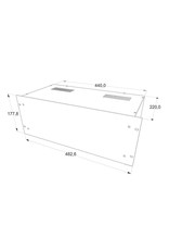Penn Elcom 19 inch cabinet + panel, 4U, 220 mm