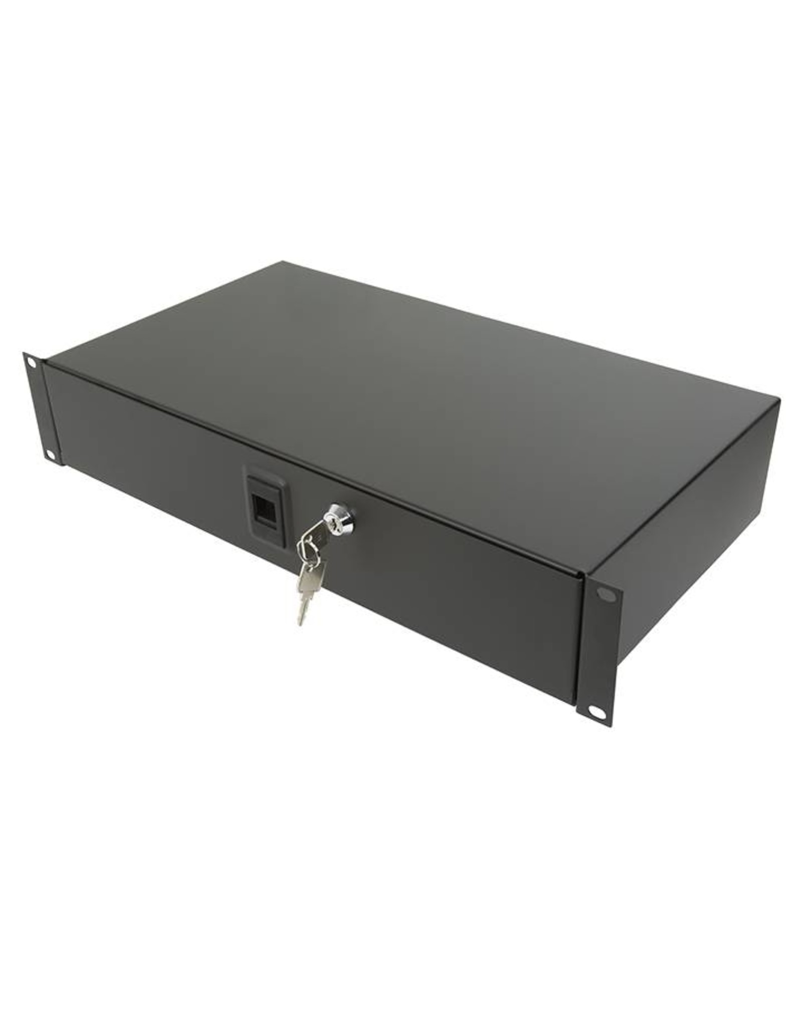 Penn Elcom 19 inch storage container + lock, 2U