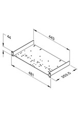 Penn Elcom Insert support, die-cut for various devices, 1U