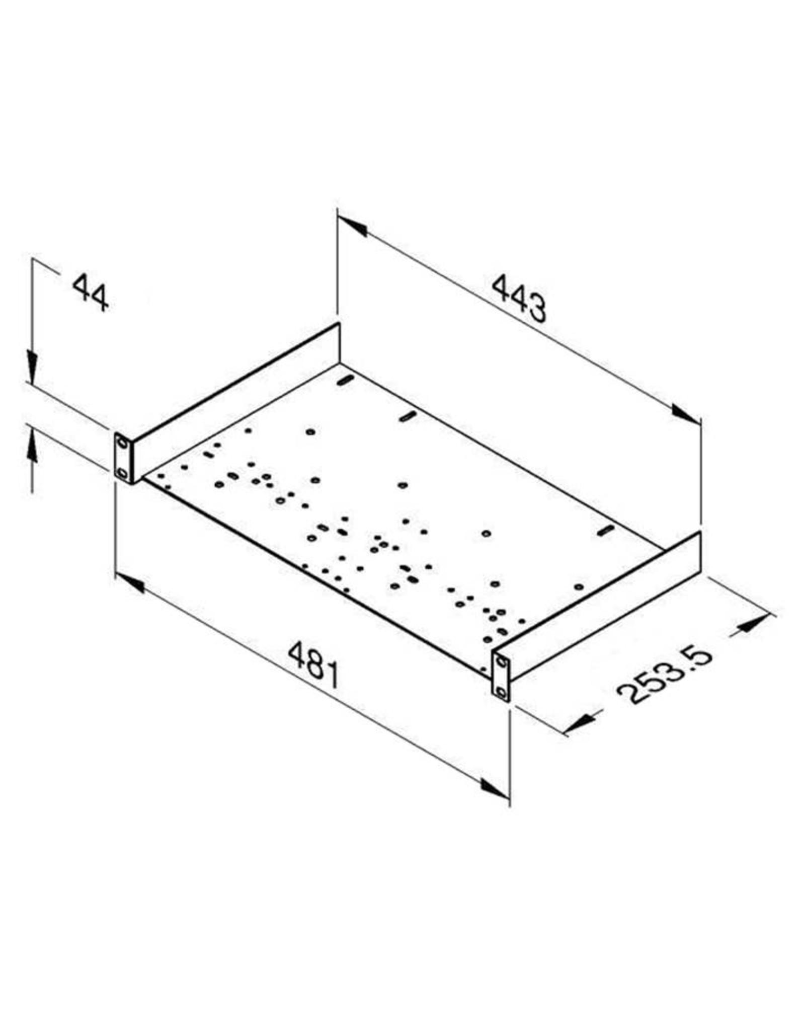 Penn Elcom Insert support, die-cut for various devices, 1U