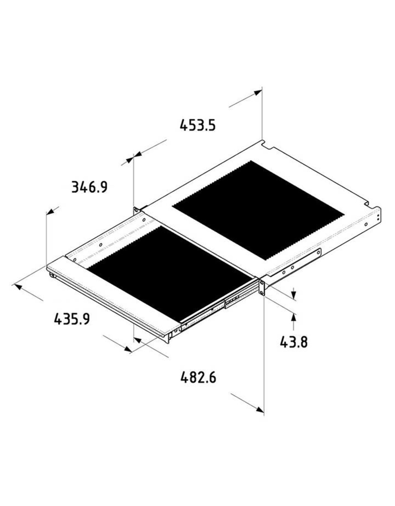 Penn Elcom Penn Elcom laptop drawer, 1U