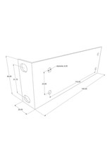 Penn Elcom Mounting bracket 1U, per pair