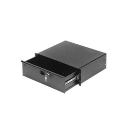 Penn Elcom Rack drawer with lock, 450 mm deep, steel, 6U