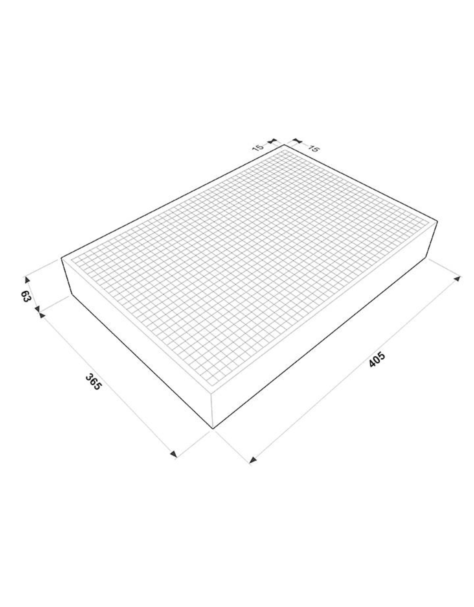 Penn Elcom Penn Elcom picking out foam, fits in the 2 HE rack drawers, 405 x 365 x 63 mm