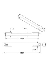 Penn Elcom Penn Elcom 1 HE LED rack light