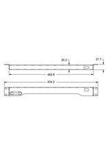 Penn Elcom 1U LED rack light multicolor/white