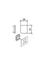 Penn Elcom Blanking cover for Neutrik 'D', Click on system