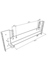 Penn Elcom Rack shelf support, 305 mm long