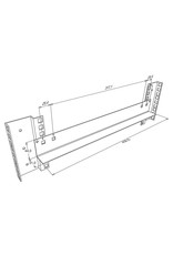 Penn Elcom Rack shelf support, 406 mm long