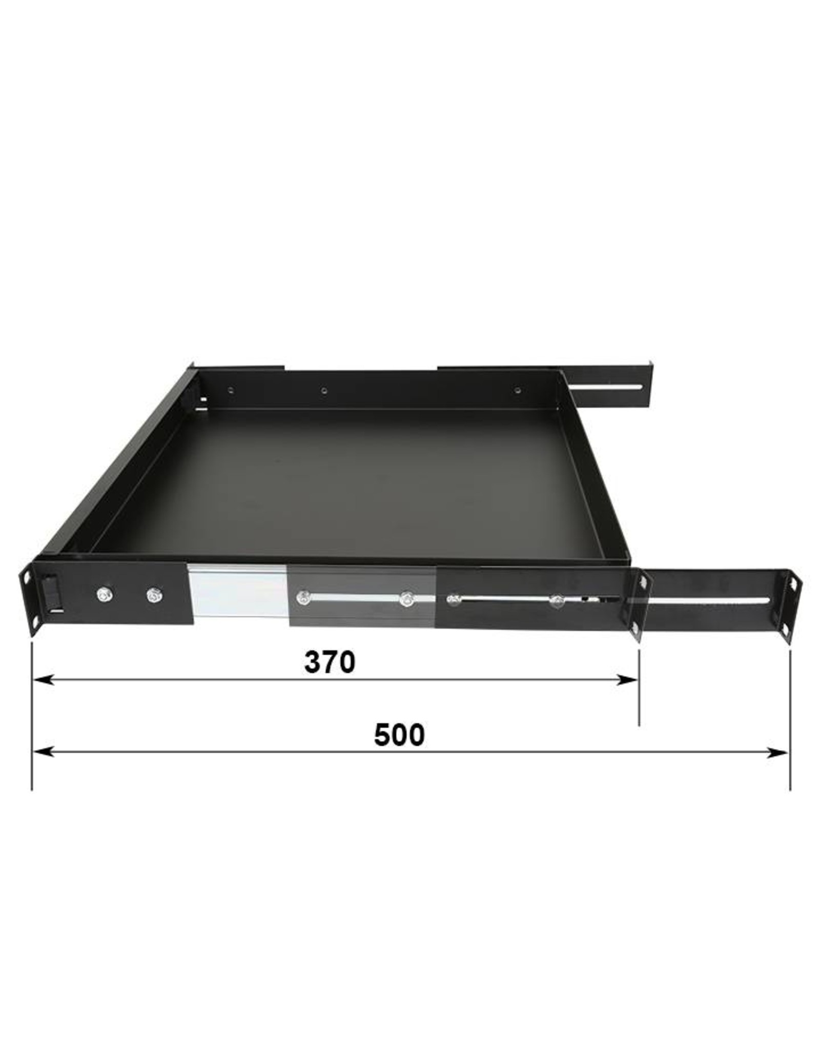 Penn Elcom Extendable plateau or drawer, 1U, lockable