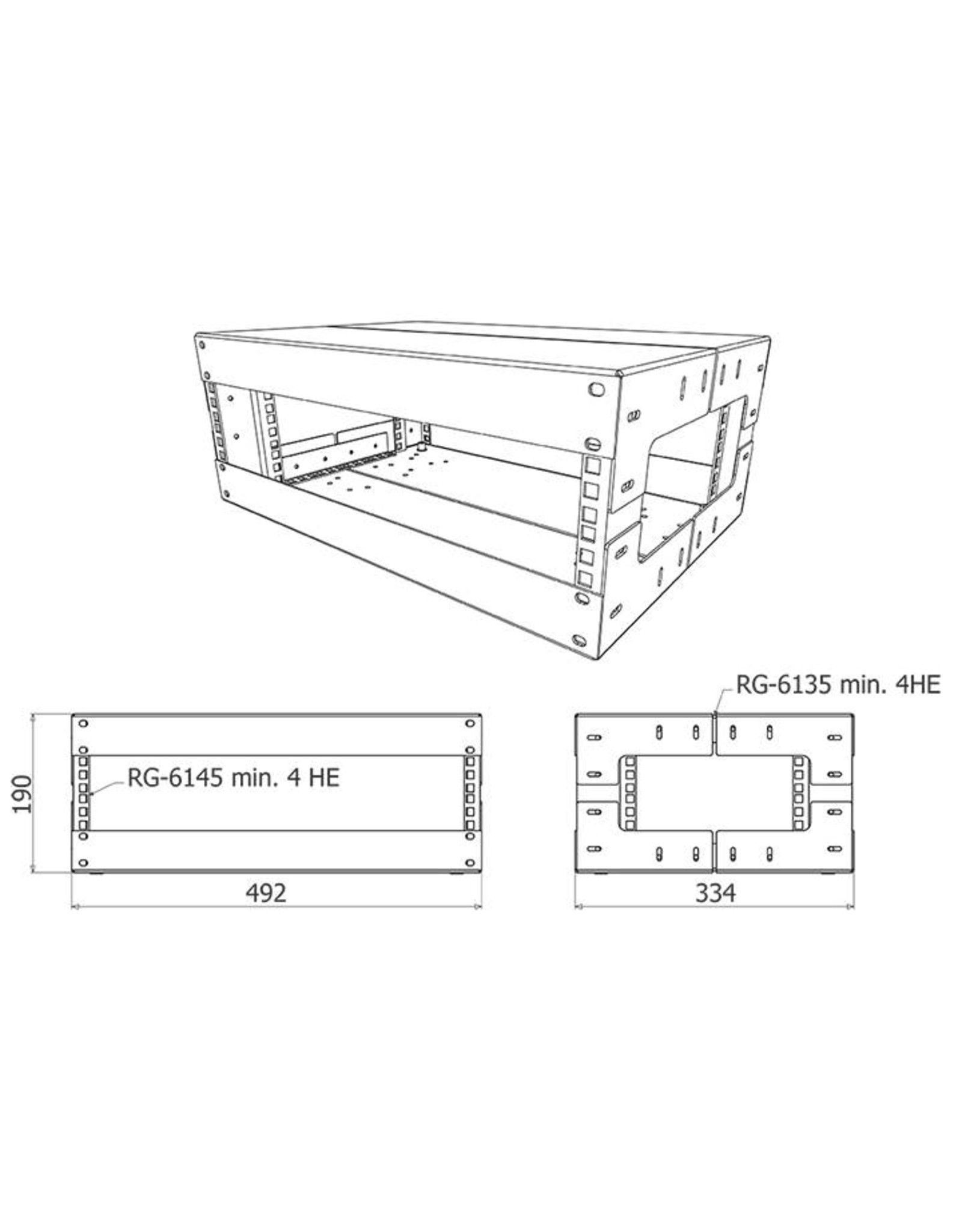 Penn Elcom Open tower rack system R8230