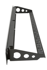 Penn Elcom Punched rack panel 1U, for 24 Keystone modules, with ID Strip and cable support