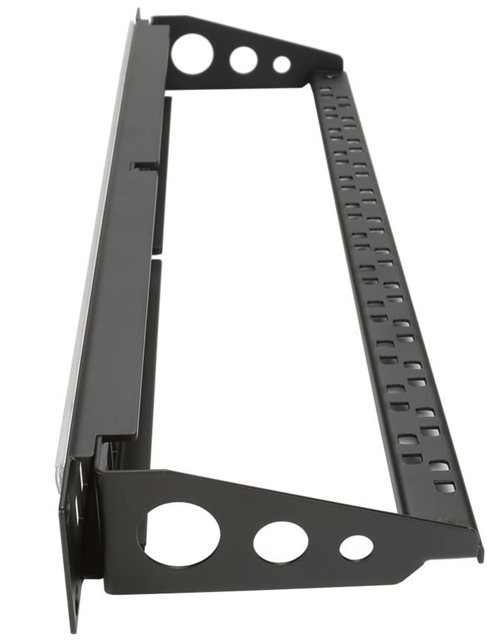 Penn Elcom Punched rack panel 1U, for 24 Keystone modules, with ID Strip and cable support