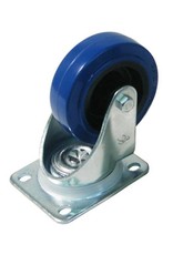Penn Elcom W0990/80 Swivel castor 80 mm with rubber blue wheel