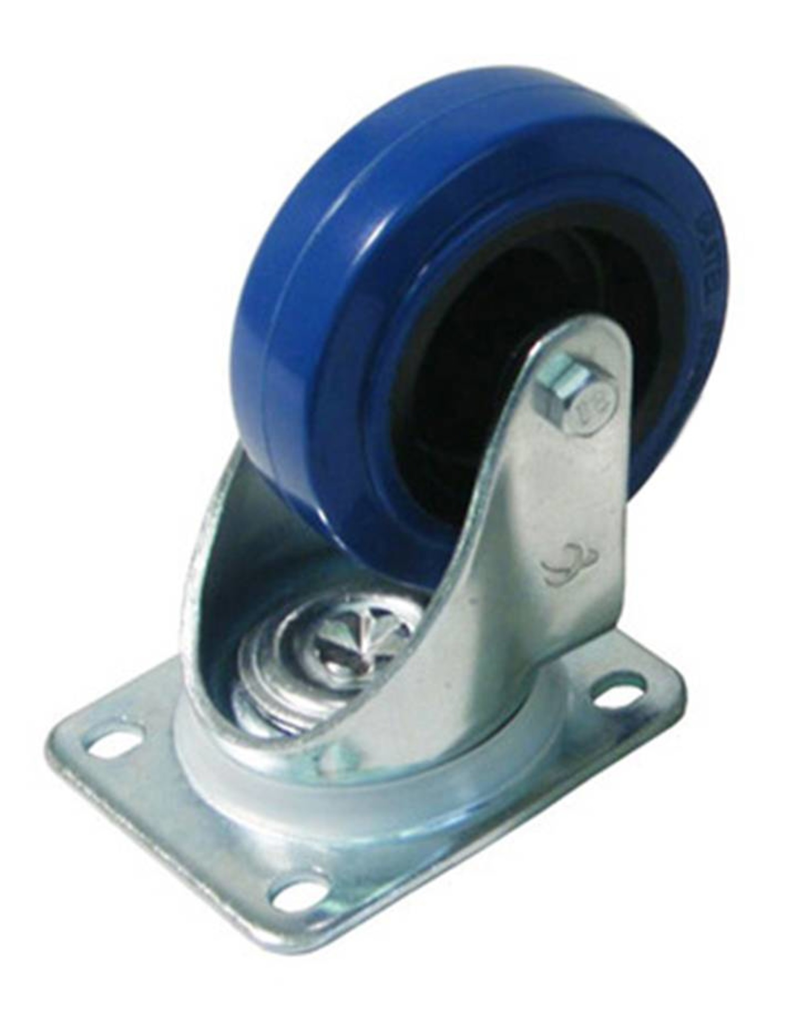 Penn Elcom W0990/80 Swivel castor 80 mm with rubber blue wheel