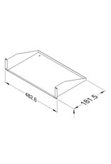 Penn Elcom Insert support 2U, 181.5 mm deep