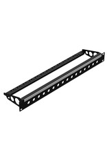 Penn Elcom Punched rack panel, 1U, 20BNC, steel, with cable support and ID strip