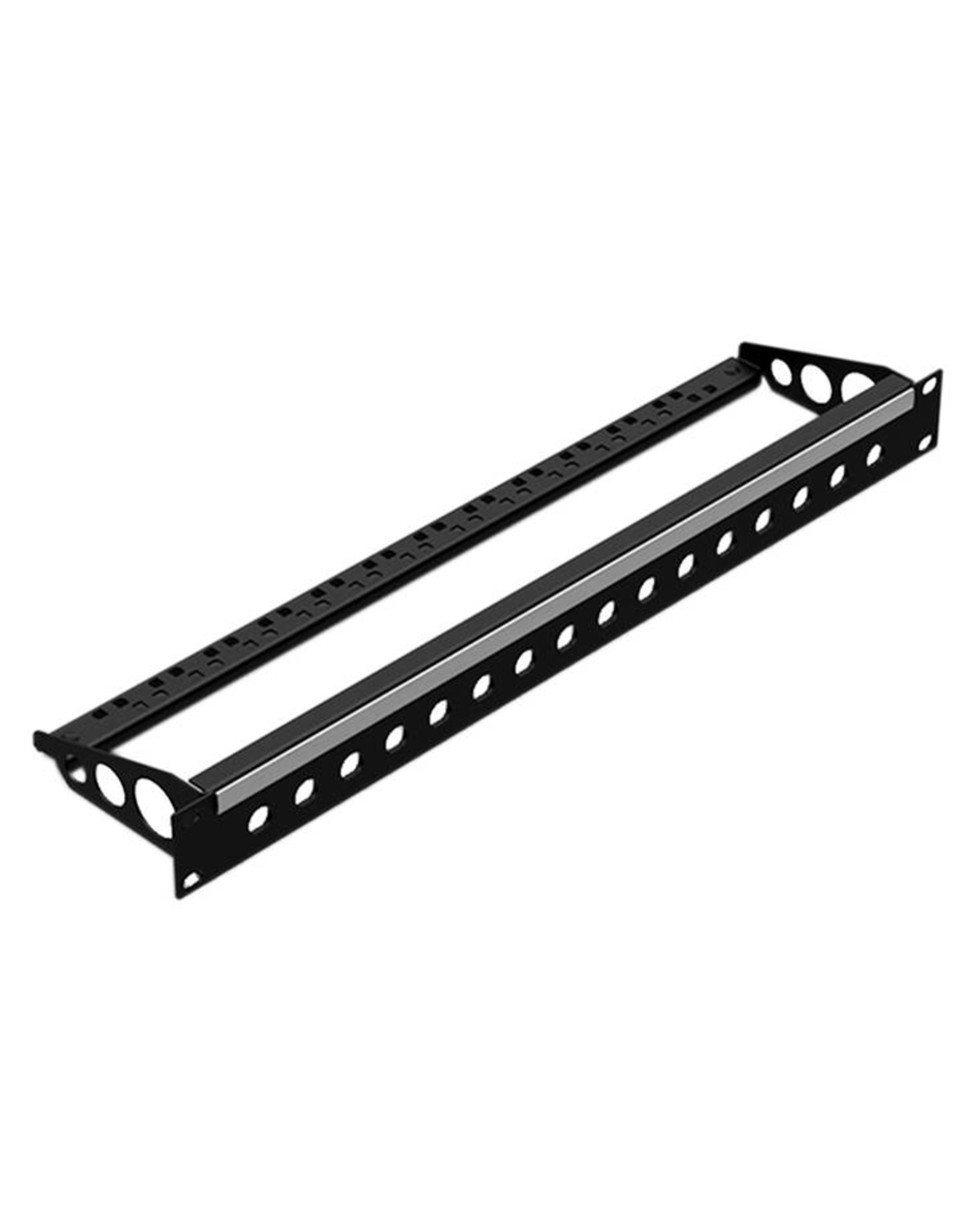 Penn Elcom Punched rack panel, 1U, 20BNC, steel, with cable support and ID strip