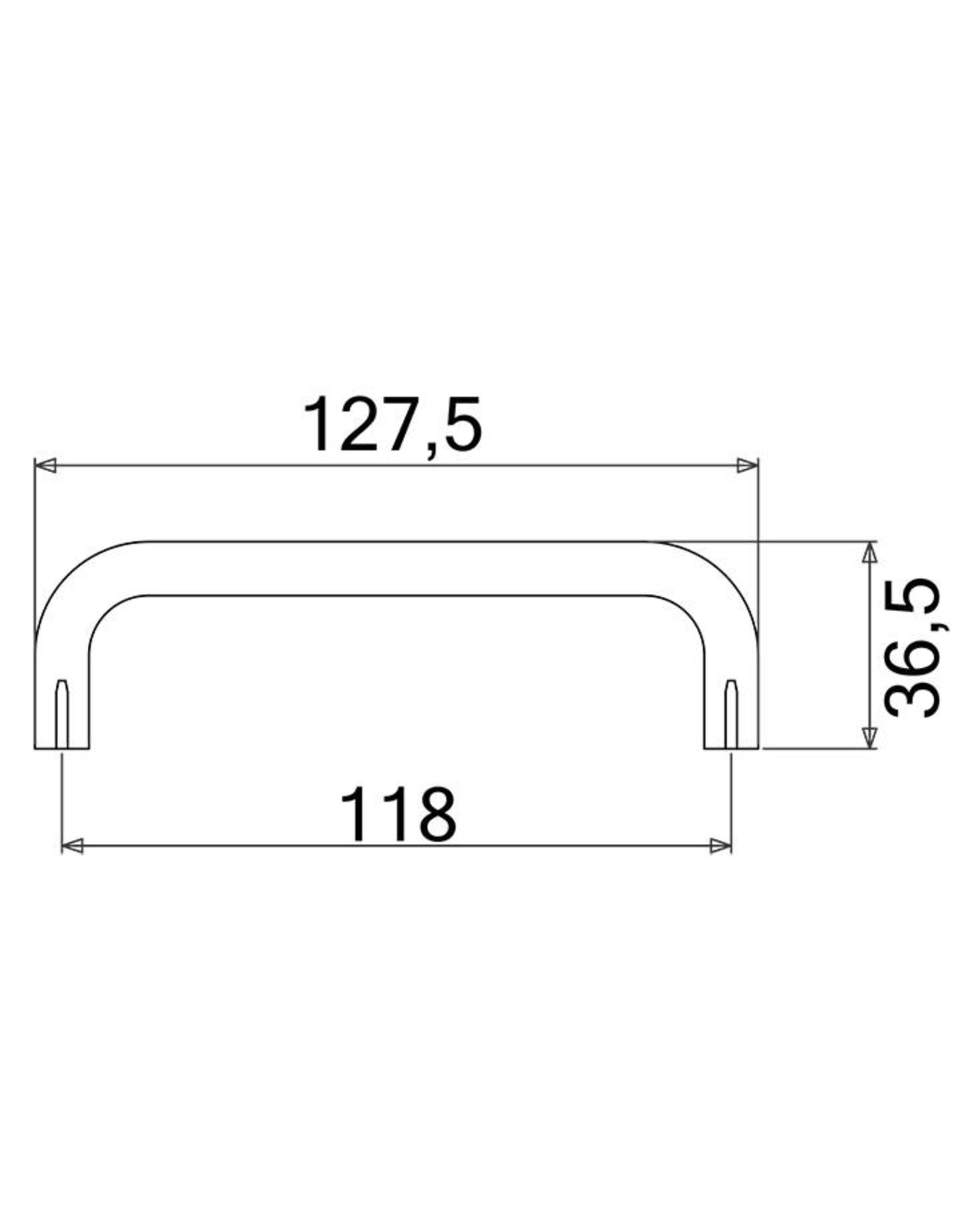 Penn Elcom Rack panel handle 3U, threaded