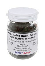 Penn Elcom High Point screw, crosshead M6x22, black, 100 pieces