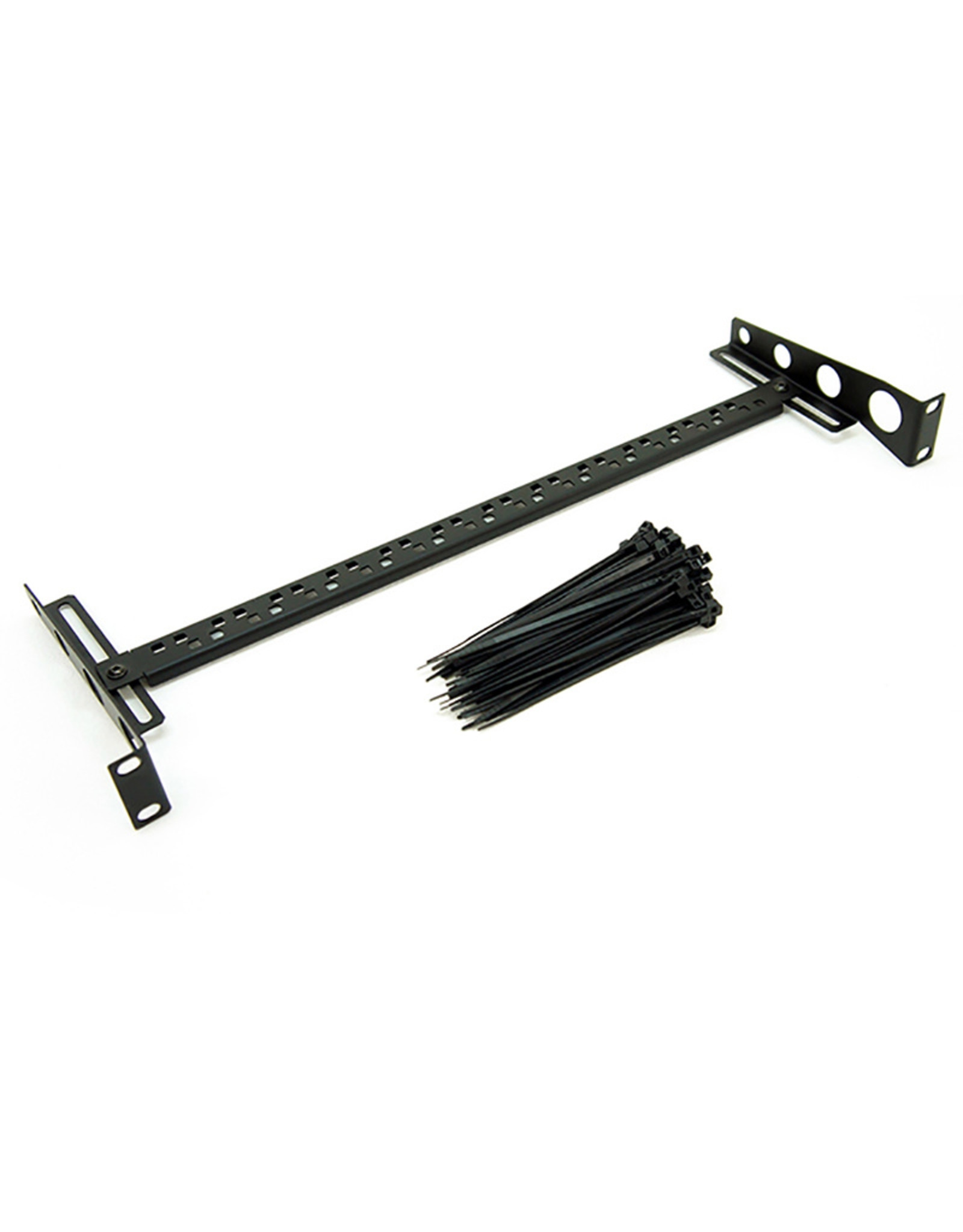 Penn Elcom 19 inch Cable Support, with adjustable mounting bar. With 100 cable ties