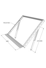 Penn Elcom Tiltable racking frame for mixers, useable with RG-6135