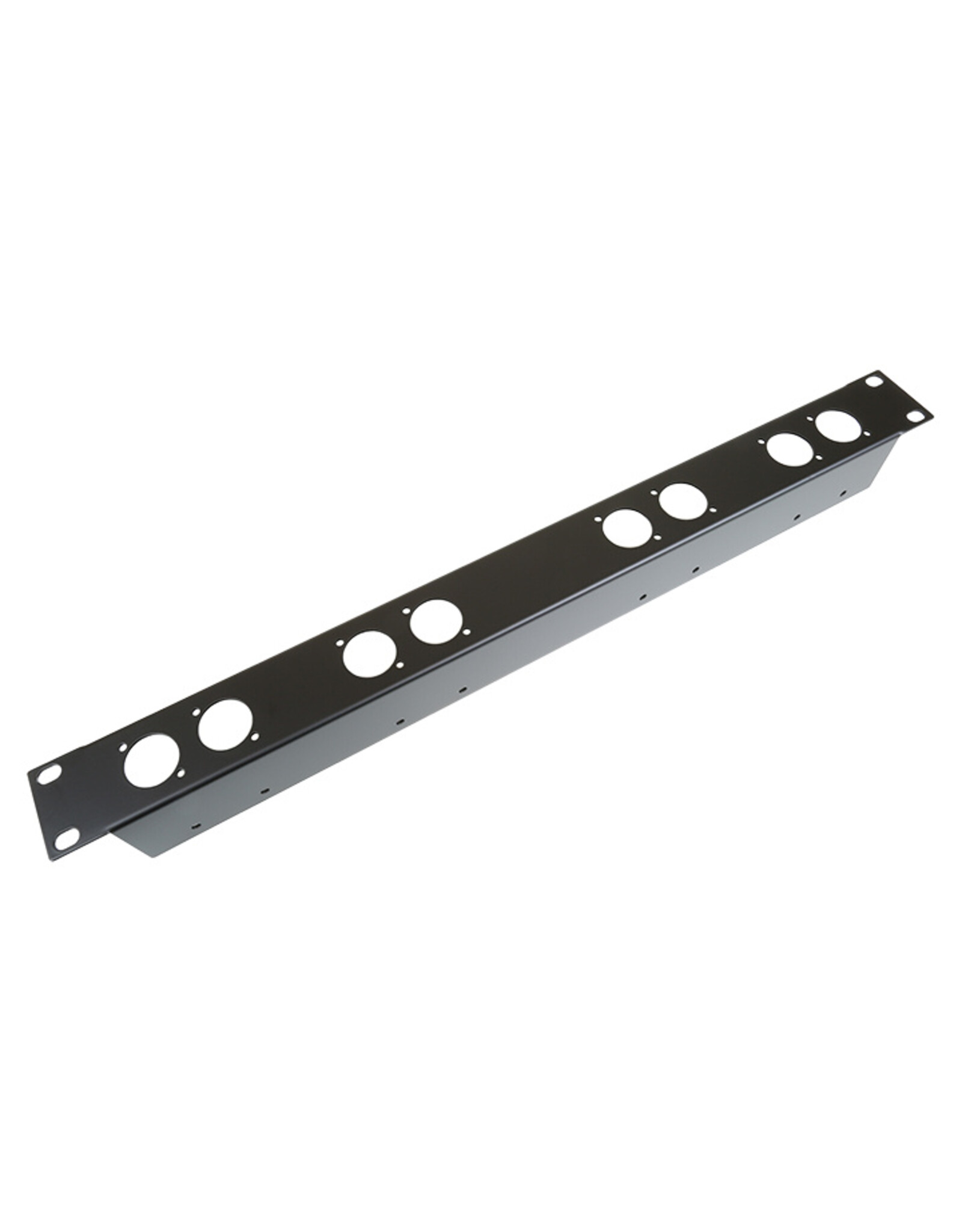 Penn Elcom Penn Elcom rack panel with 8 Neutrik "D" holes, 1U, steel, with integrated cable support